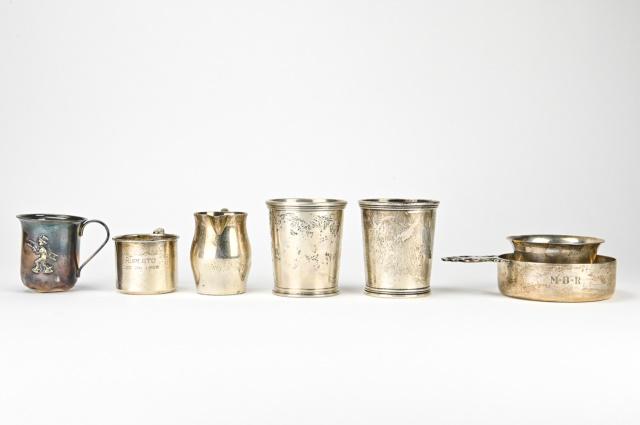 Collection Sterling Silver Table Items Cups, Bowls (1 of 10)
