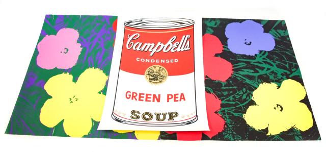 Collection 3 Andy Warhol Posters Including Flowers (1 of 10)