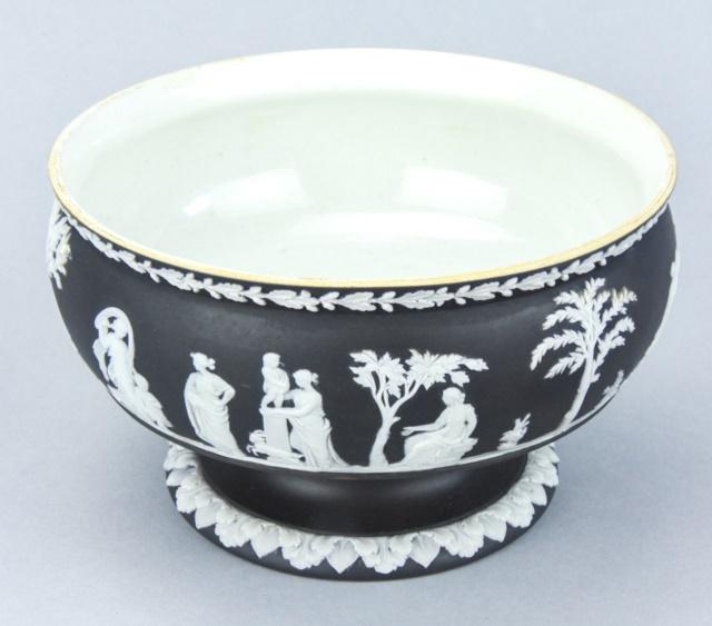Antique 19th C English Wedgwood Jasperware  Compote. (1 of 10)