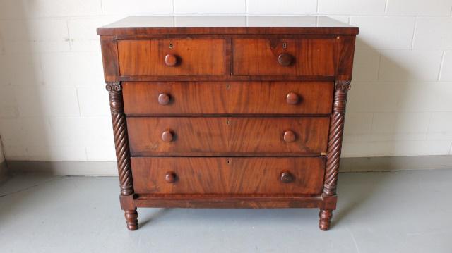 Antique 19th Century American Empire Crotch  Mahogany, (1 of 10)