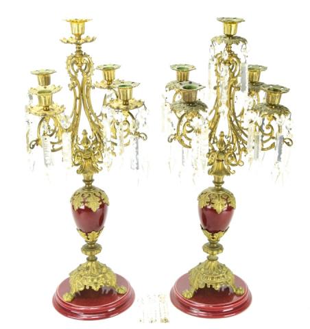 Pair Antique Rococo Style Ormolu Mounted  Porcelain (1 of 10)