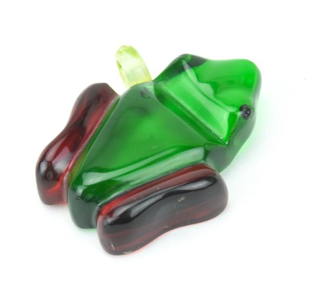 Vintage Carved Lucite Frog Pendant (1 of 6)