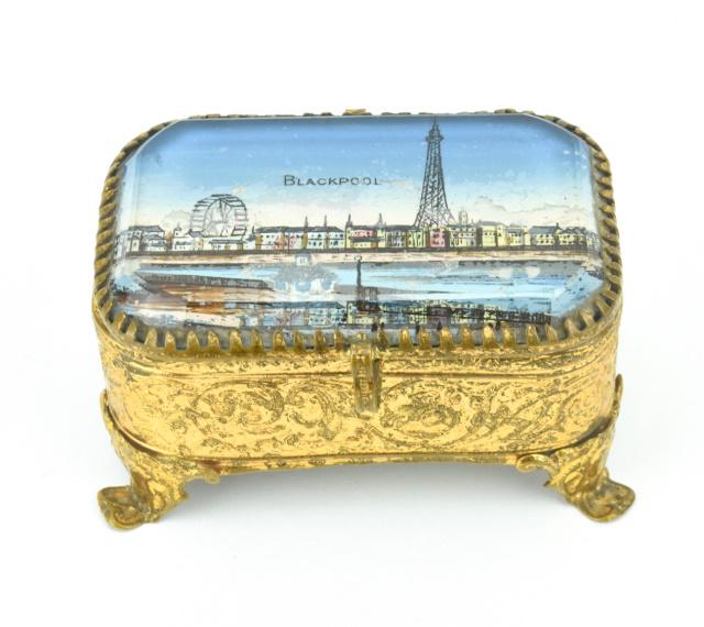 Antique 19th C Grand Tour Ormolu Jewelry Box (1 of 8)