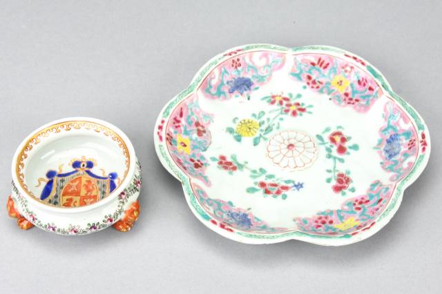 Antique 19th C Chinese Armorial Censor & Dish (1 of 8)