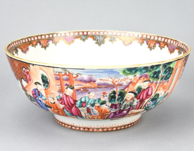 Antique 19th C Chinese Hand Painted Porcelain Bowl (1 of 9)
