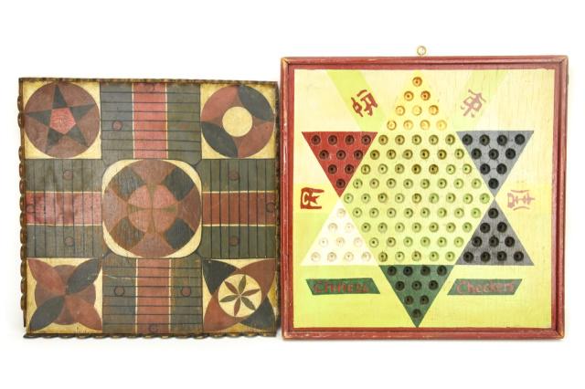 Antique Arts & Crafts Hand Painted Board Games (1 of 8)