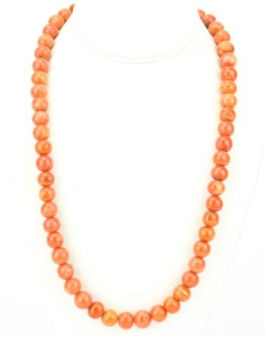 Vintage Natural Sponge Coral Beaded Necklace (1 of 6)