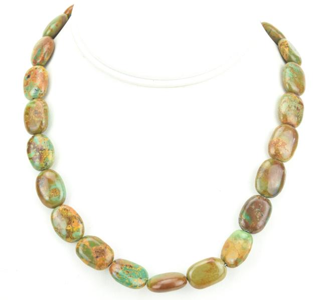 Carved Jasper Hardstone Bead Necklace Strand (1 of 6)