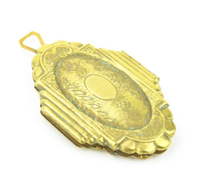 Retro Era Edwardian Style Gold Fill Locket Pendant (1 of 5)