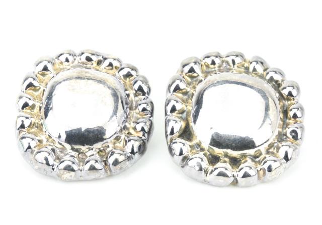 Large Scale Sterling Silver Clip On Earrings (1 of 7)