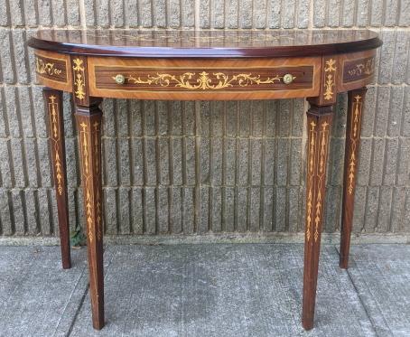 Early 20th Century Gilt Wood Motif Console Table: Early 20th Century Gilt Wood Motif Console Table. Measures 34 inches x 42.5 inches x 19 inches.