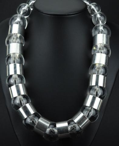 Ali Kahn Costume Juewelry Lucite Bead Necklace (1 of 9)