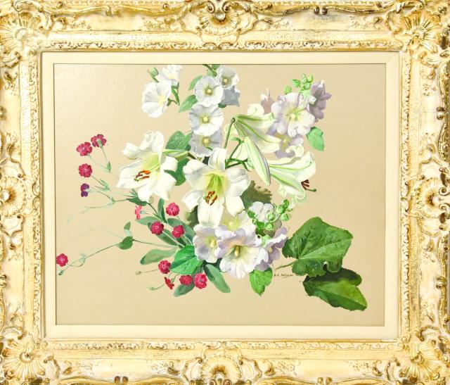 George L Nelson Oil Painting of Floral Still Life (1 of 8)