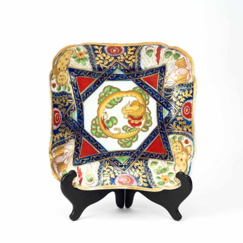 Antique Chamberlain Worcester Imari Pattern Plate (1 of 4)