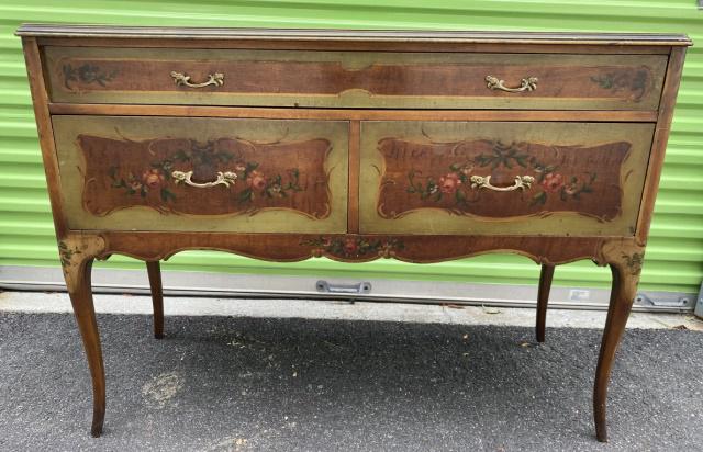 Antique French Provencal Hand Painted Console (1 of 6)