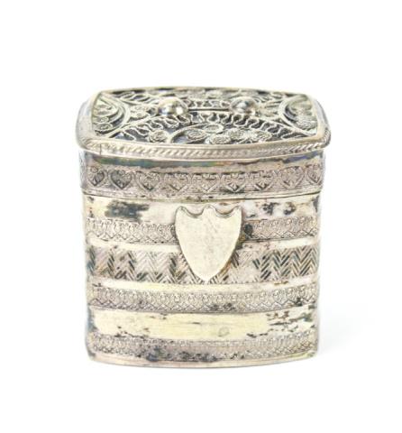 Antique 18th C Dutch Silver Miniature Spice Box (1 of 8)