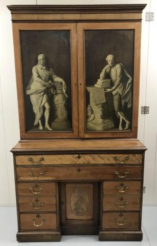 Antique 19th C English Georgian Chest on Stand (1 of 10)