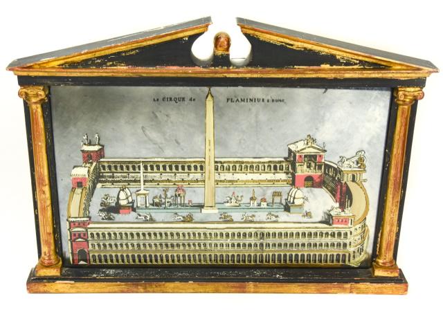 Italian Neo Classical Frame Reverse Painted Mirror (1 of 11)