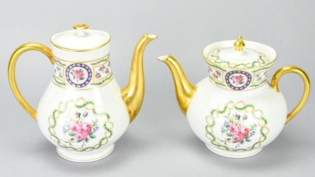 Haviland Limoges Rose Medallion Tea & Coffee Pot (1 of 10)