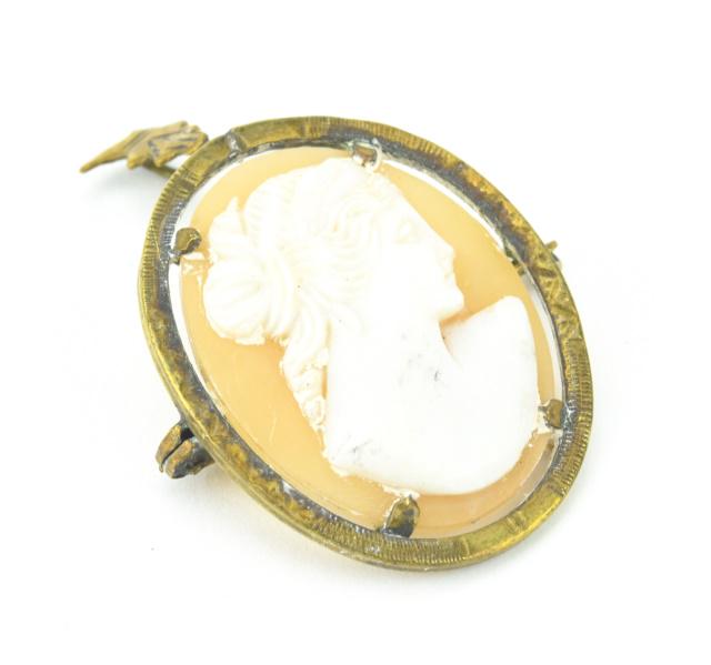 Antique 19th C Carved Shell Cameo Pendant (1 of 5)