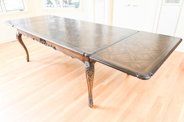 French Provincial Parquetry Dining Table (1 of 10)