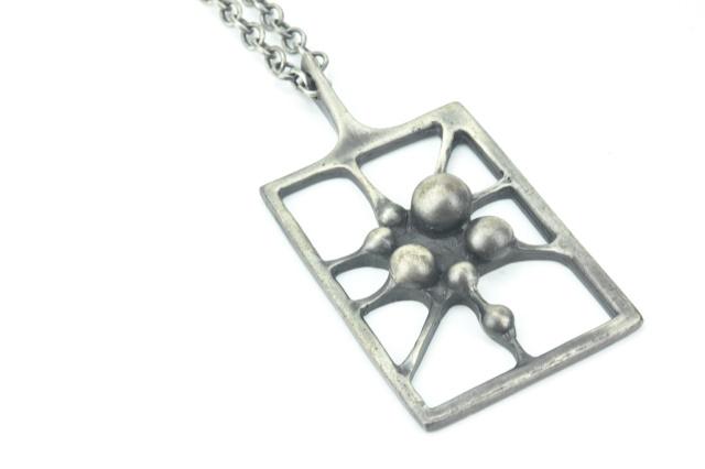 ヴィンテージシルバーペンダント WARMIND STERLING DENMARK POUL WARMIND DENMARK Signed STERLING SILVER Necklace Pendant