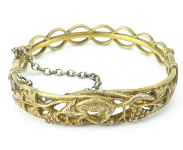 Antique Chinese Export Silver Bangle Bracelet (1 of 5)