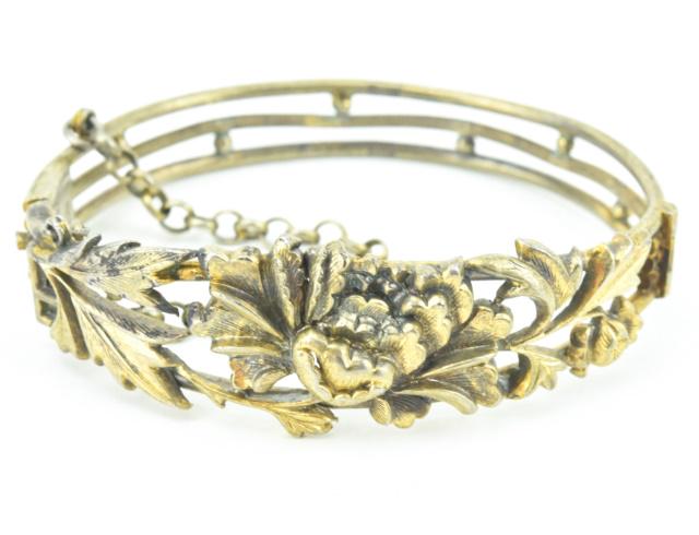 Antique Chinese Export Silver Bangle Bracelet (1 of 7)