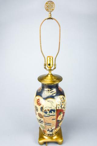 Japanese Imari Porcelain Vase Form Table Lamp (1 of 8)