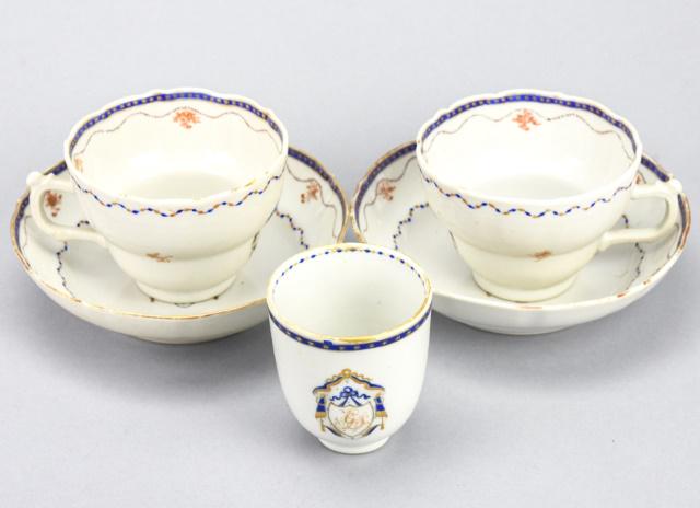 Collection 18th C Chinese Export Teacups & Saucers (1 of 10)