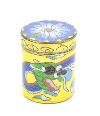 Antique Chinese Cloisonne Enamel Miniature Box (1 of 5)