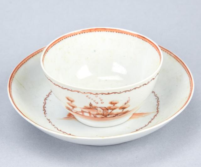 Antique 18th C Chinese Export Porcelain Cup Saucer (1 of 8)