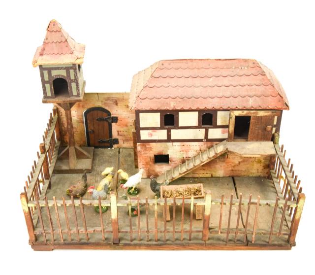 Antique 19th C Dollhouse Toy Farm (1 of 10)