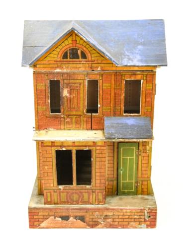 Antique 19th C Gottschalk Blue Roof Dollhouse (1 of 10)