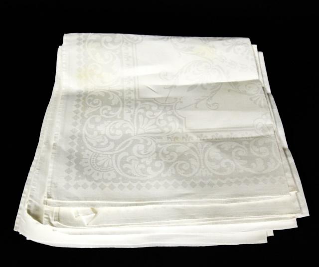 Twelve (12) Antique or Vintage Brocade Napkins (1 of 7)