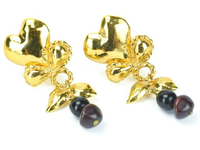 Christian Lacroix Pendant Earrings w Gripoix Beads (1 of 8)