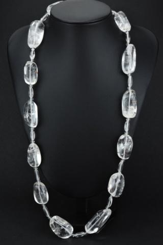 Impressive Rock Crystal Bead Necklace w Sterling (1 of 7)