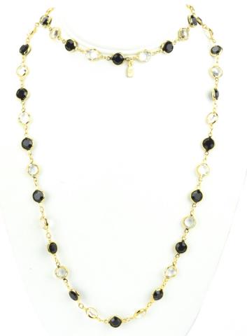 Swarovski Gilt Bezel Set Rhinestone Necklace (1 of 6)