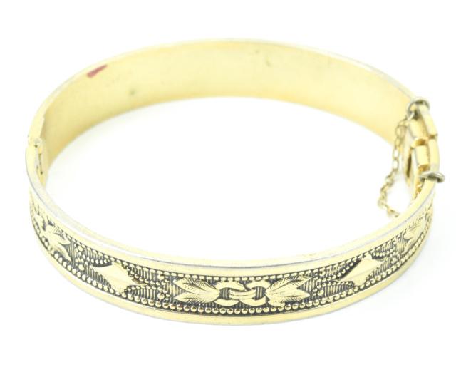 Antique Whiting & Davis Hinged Bangle Bracelet (1 of 6)
