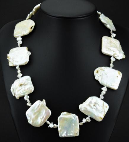 Cultured Baroque Pearl & Coin Pearl Necklace (1 of 7)