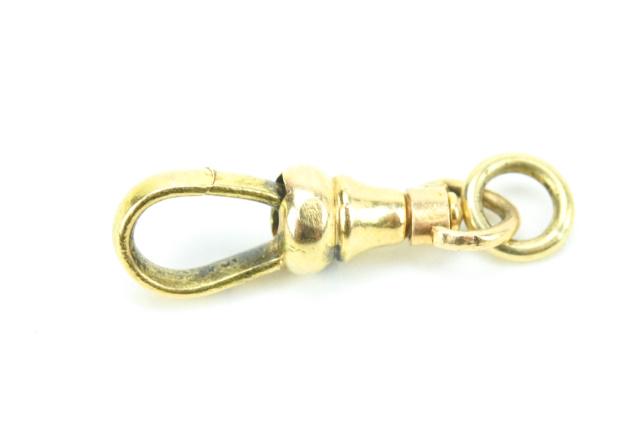Antique Large Scale 14kt Gold Dog Clip Clasp (1 of 5)