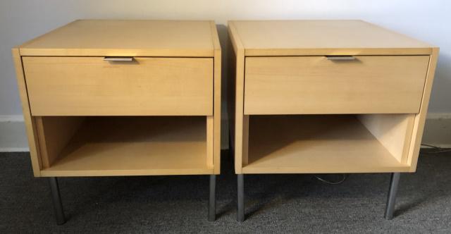 2 Design Within Reach Beech Wood Modern End Tables (1 of 6)