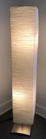 Modern Pillar Paper Square Shade Floor Lamp (1 of 7)