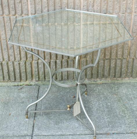 Lillian August Hollywood Regency Eglomise Table (1 of 5)