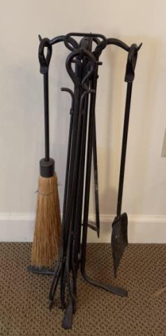 Wrought Iron Fireplace Tool Set (1 of 5)