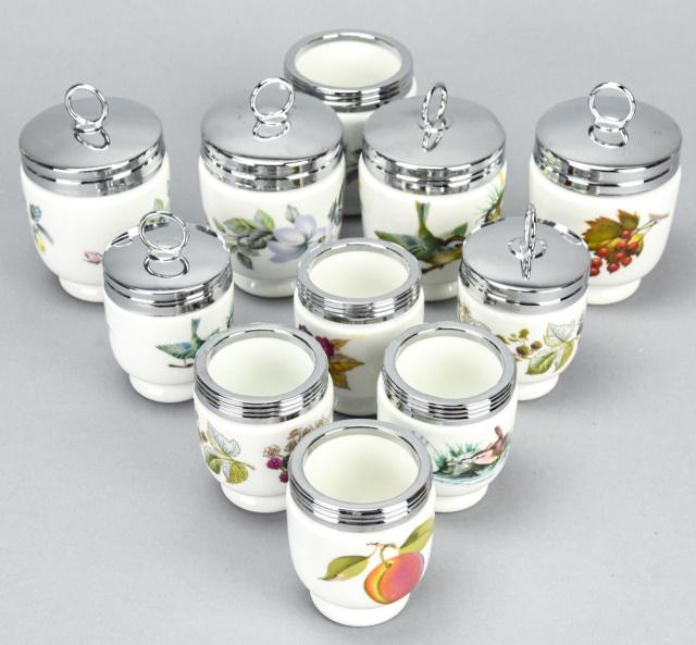 11 Royal Worcester Egg Coddlers in 2 Sizes (1 of 7)