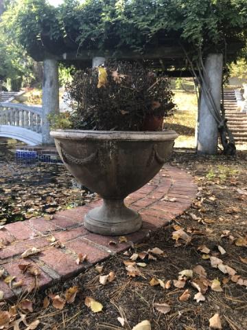 Large Scale Neo Classical Cast Stone Garden Urn (1 of 2)