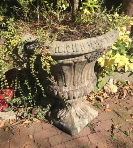 Large Scale Ornate Cast Stone Garden Urn (1 of 3)