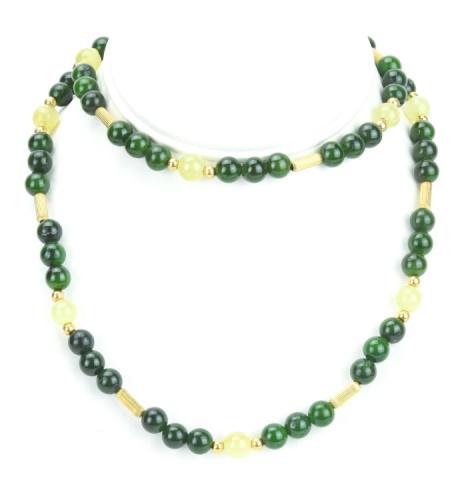 Estate Chinese Jadeite & Nephrite Jade Necklace (1 of 6)