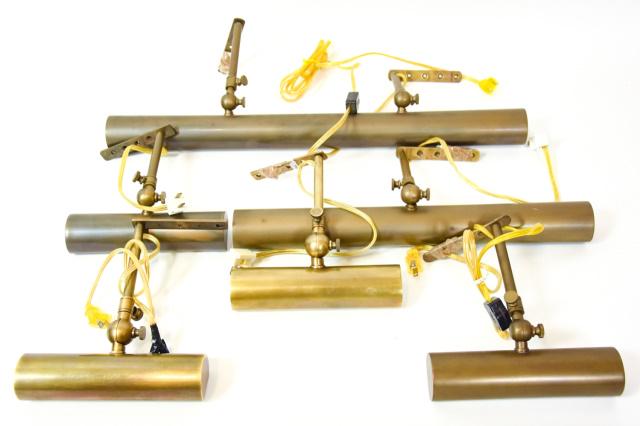 Collection Assorted Brass Painting Picture Lights (1 of 9)